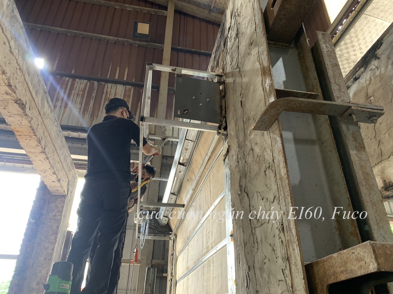 Cửa cuốn ngăn cháy, chống cháy cách nhiệt EI, Fuco, cửa cuốn chống cháy EI