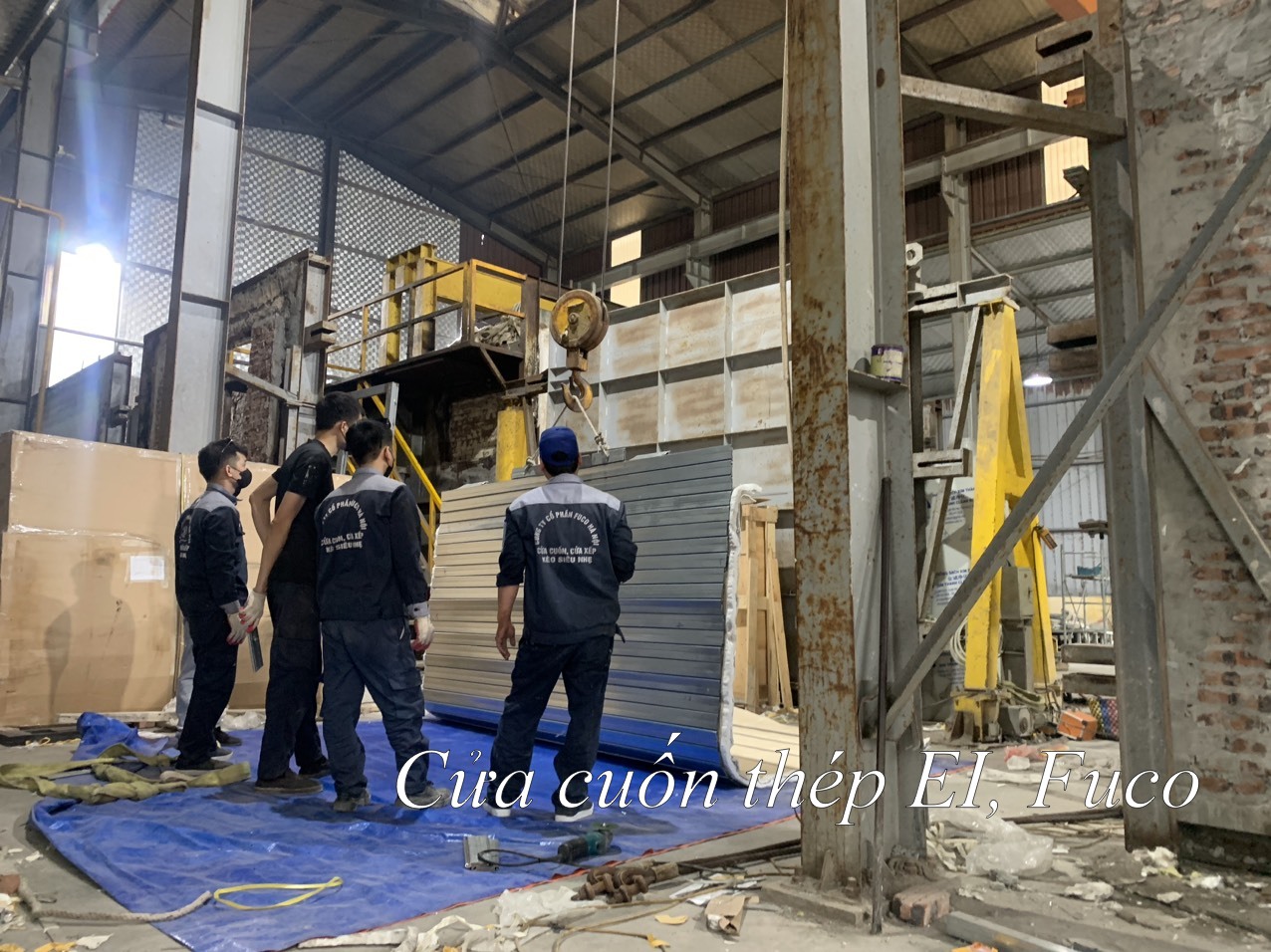 cửa cuốn ngăn cháy cách nhiệt EI70, cửa cuốn cách nhiệt EI, cửa cuốn EI