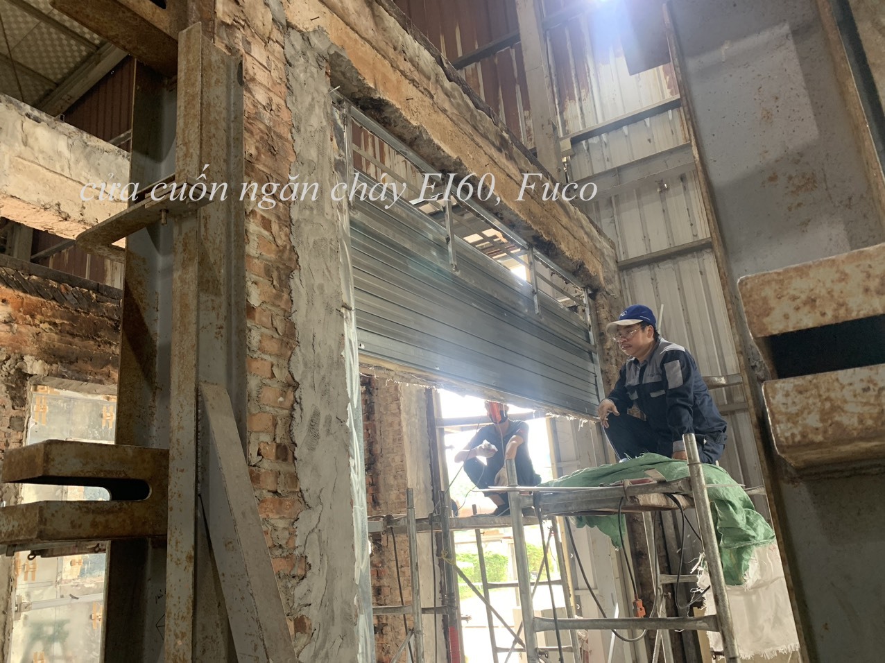 cửa cuốn ngăn cháy cách nhiệt EI60, EI70, Cửa cuốn ngăn cháy, chống cháy cách nhiệt EI